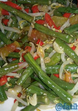 Foto resep Kacang Panjang Cah Tauge