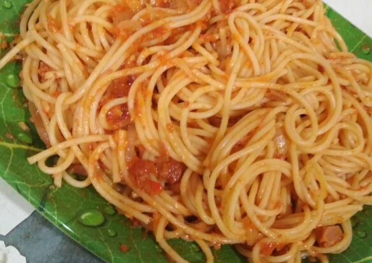 Step-by-Step Guide to Prepare Favorite Saos Spaghetti Pedas
