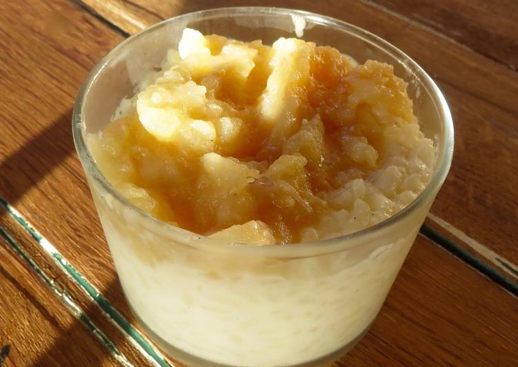 Nos 10 Meilleures Recettes de Riz au lait et pommes caramélisées