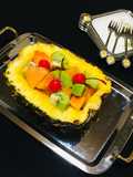 Ensalada Especial de Piña 🍍 Rellena con Frutas y Miel!🍯🥝🍊🍒