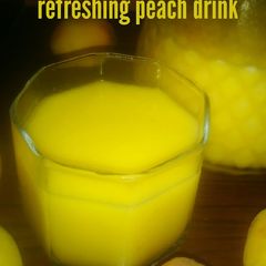 Refreshing peach drink A picture of Refreshing peach drink.