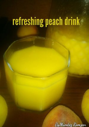 A picture of Refreshing peach drink.