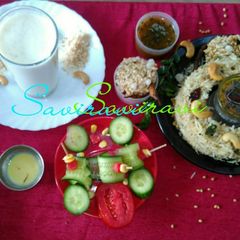 A picture of Ulandogare/ Urad dal rice.