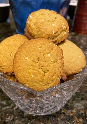 Foto resep Matcha sesame cookies