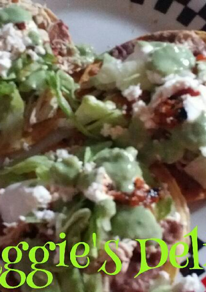 Una foto de Tostadas de pollo (soya)