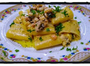 Foto di Paccheri alla Carbonara di Mare