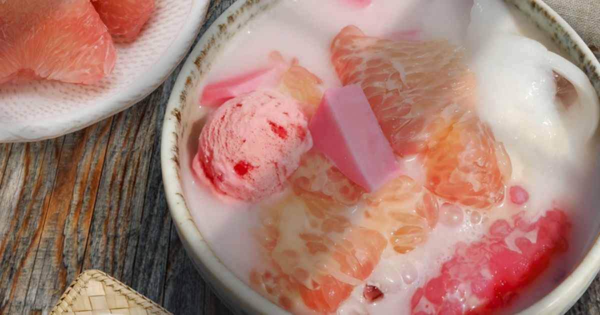 Es Teler Puding Jeruk Pomelo