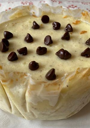 Una foto de Pastís de formatge amb xocolata