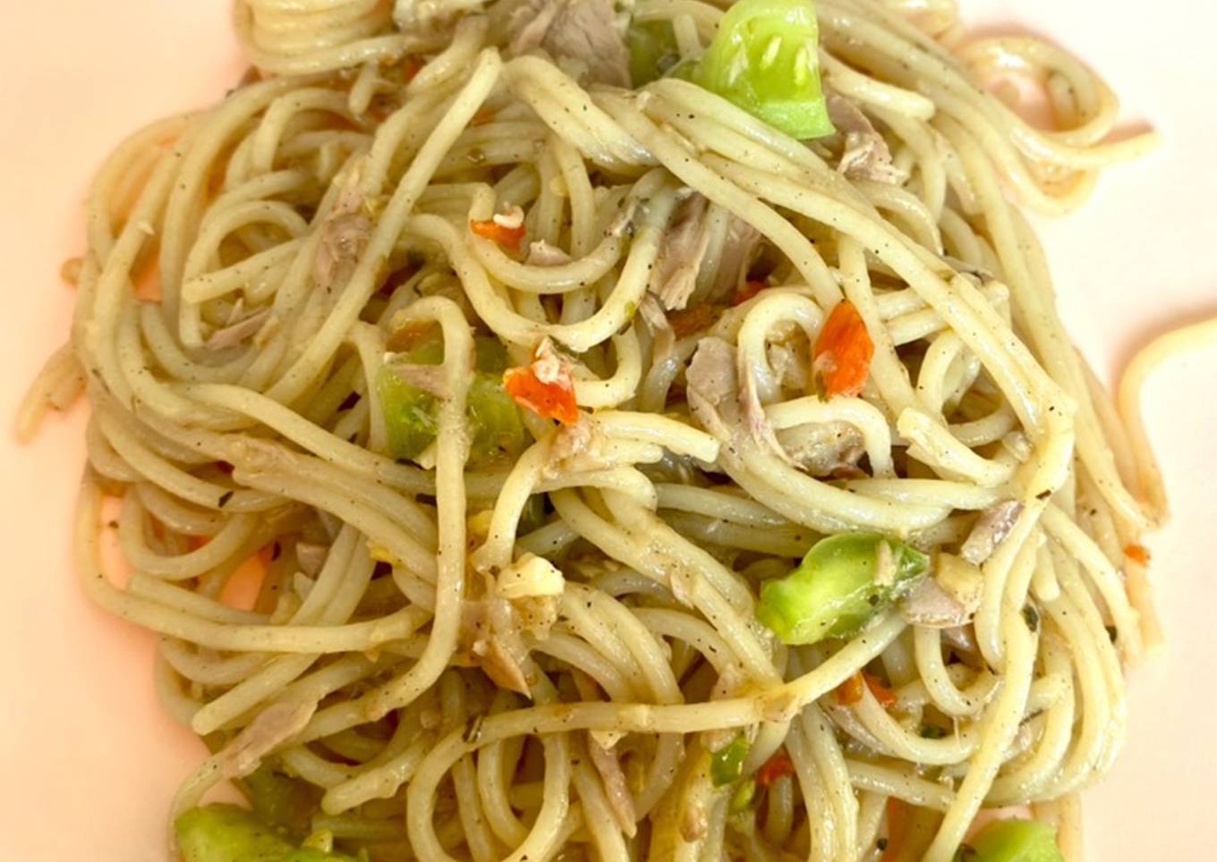 Spaghetti Tuna Pedas