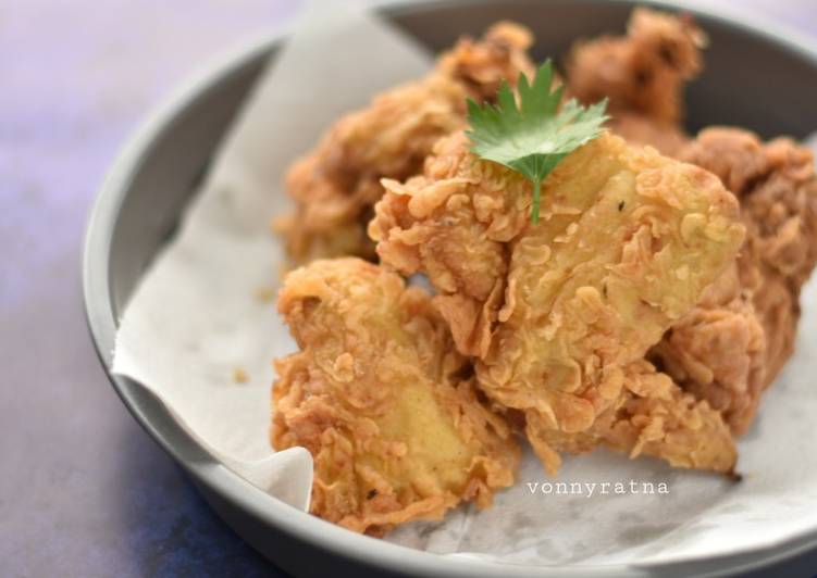 Resep Ayam Crispy KFC KW, Enak