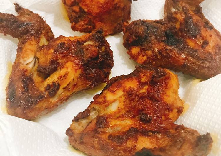 Roasted chicken wings