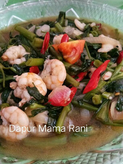 Foto resep Tumis kangkung udang
