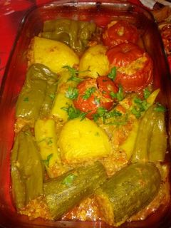 صورة لوصفة دولمة في الفرن