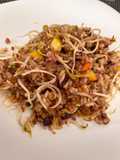 Arroz con trigo y vegetales