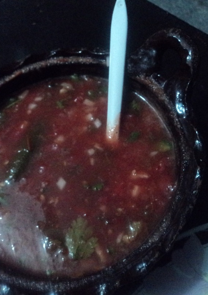 Una foto de Salsa de jitomte de Doña Chole para tacos y carnitas.  México