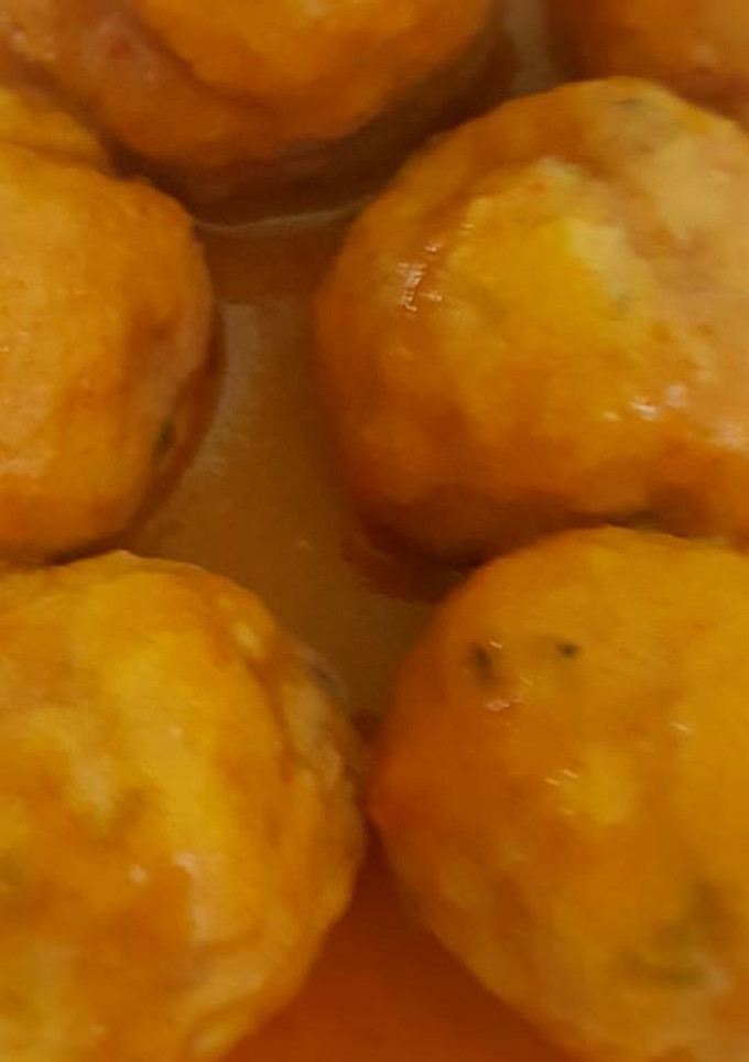 Una foto de Albóndigas de pavo con manzana