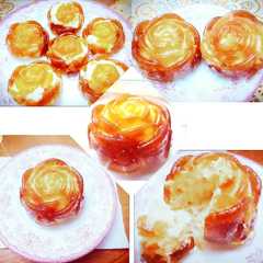 Una foto de Coquitos acaramelados de rosa. rápido y fácil