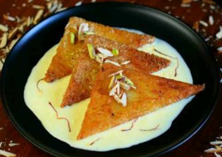 Steps to Prepare Speedy Double Ka meetha