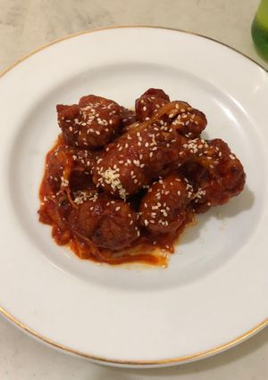 Foto resep Ayam pedas korea ala dapur klen