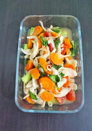 Foto resep Tumis jamur wortel pakcoy