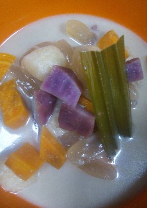 Foto resep Kolak ubi ungu campur