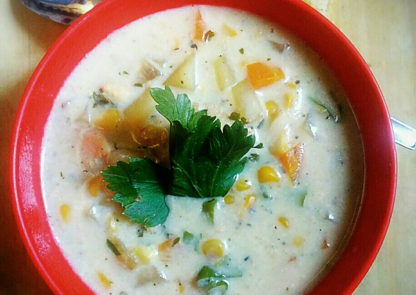 Chicken Corn Chowder (chicken cream soup)