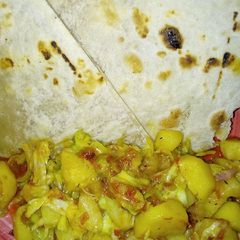 A picture of Chapati/Roti.