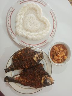 عکسی از دستور ماهي صبور کبابی😋