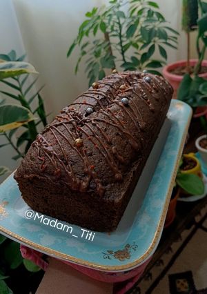 عکسی از دستور کیک کدو حلوایی شکلاتی🍫
