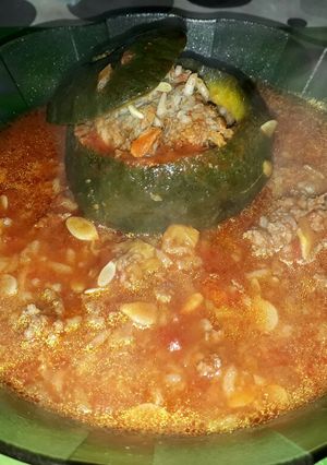 Una foto de Zapallito relleno a la cacerola