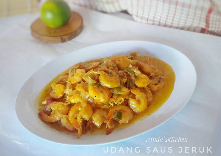 Langkah Mudah untuk Menyiapkan Udang saus jeruk Anti Gagal