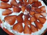 Tarta de frutilla dulce de leche y crema