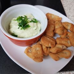 A picture of My Cheese, Avocado + Chives Dip.💖.