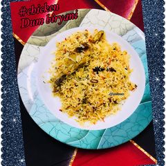 Chicken Dum biryani A picture of Chicken Dum biryani.