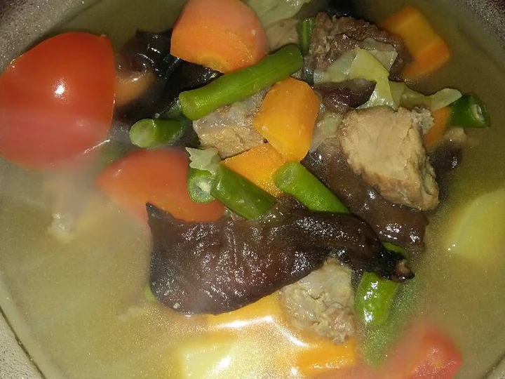 Cara Gampang Menyiapkan Resep Sayur sop daging sapi jamur lember Anti Ribet, Bisa Manjain Lidah