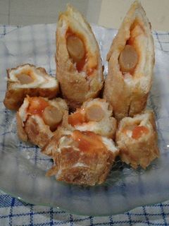 Foto resep Sosis gulung roti tawar crispy