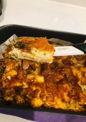 O poză a rețetei Pui pe pat de bacon.