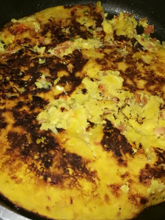 Una foto de Tortilla de plátano maduro