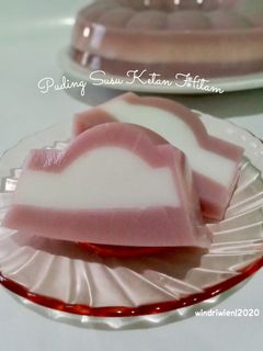 Foto resep Puding Susu Rasa Ketan Hitam