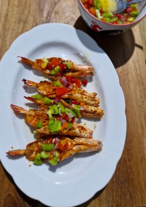 Foto resep Udang Bakar Jimbaran dengan Sambal Colo-Colo🦐🌶🧅