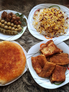 عکسی از دستور ماهی سوخاری با زرشک پلو