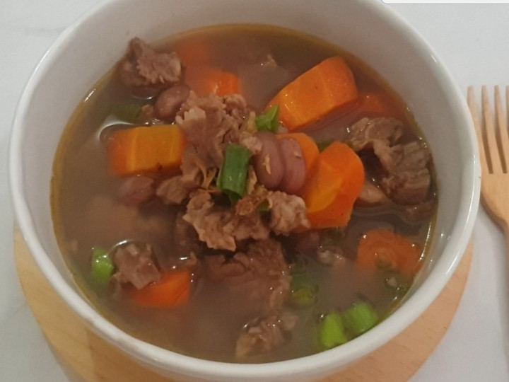 Resep Sup Kacang Merah Daging Sapi / Brenebon, Menggugah Selera