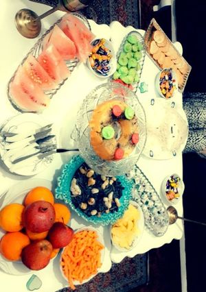عکسی از دستور سفره یلدا من