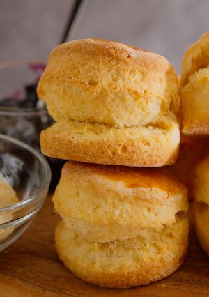 A picture of Basic Perfect Scones using 100% strong bread flour.