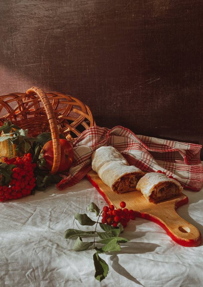 Лінивий яблучно-гарбузовий штрудель