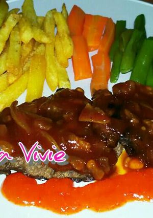 Foto resep Beef Steak alakadarnya 😙