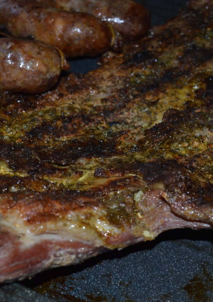 Una foto de Matambre tiernizado a la parrilla
