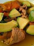 CALDO De Vegetales con Pollo...!