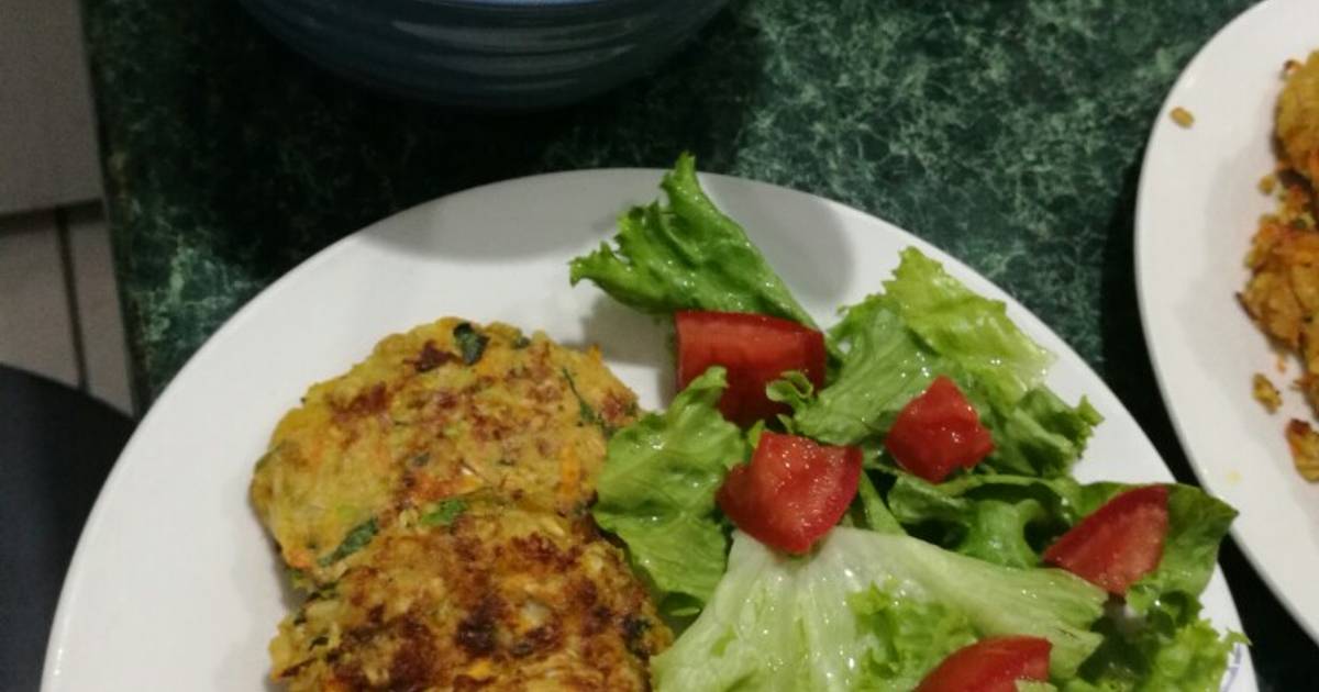 Tortitas de verdura con avena sin capear Receta de Gisela Rodher Cookpad