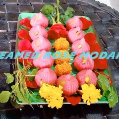 Steamed Rose Modak🌹 A picture of Steamed Rose Modak🌹.